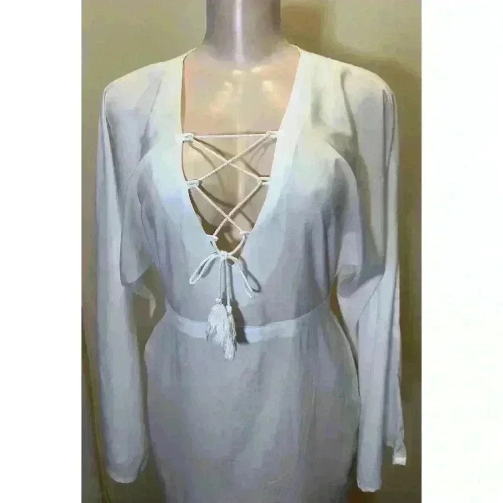 NWT Nasty Gal Strings Attached Maxi Dress - Picture 5 of 16